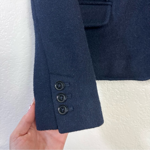 Banana Republic Wool Blend Navy Two-Button Blazer Size 6 - Picture 6 of 13